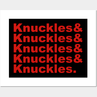 Knuckles & Knuckles (Red) Posters and Art